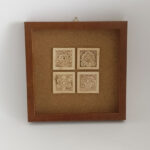 Framed ceramic tiles
