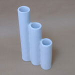 White Modern Triple Cylinder Vase