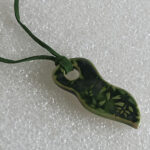 Stoneware Green Pendant