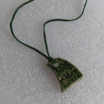 Stoneware Green Pendant