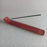 Red Ceramic Incense Holder