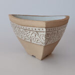 White Triangular Bowl