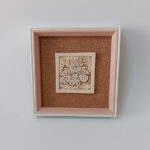 Framed wall or desk ceramic tile
